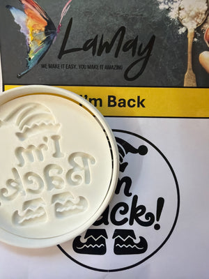 ST262 Cupcake Stamp I am Back Christmas Elf