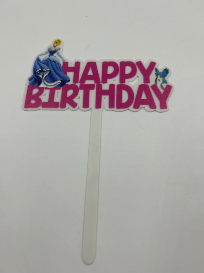 Nr415 Acrylic Cake Topper Cinderella