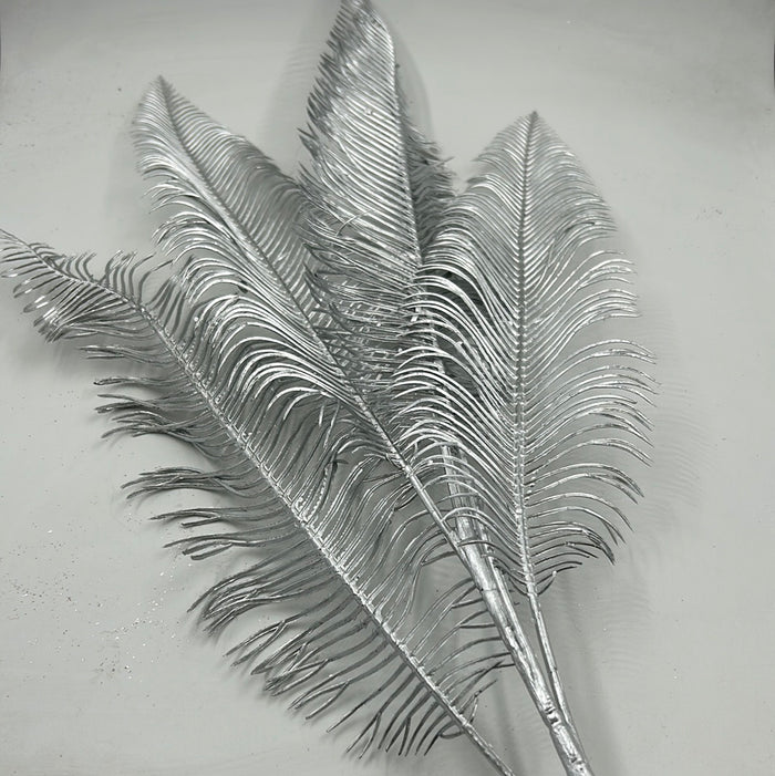 Artificial Fern Stem Silver