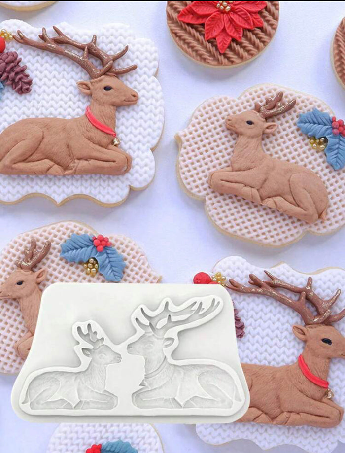 Silicone Mould Deer Christmas