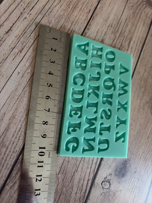Pre loved mould alphabet