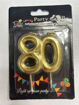 Number 70 Cake Candle