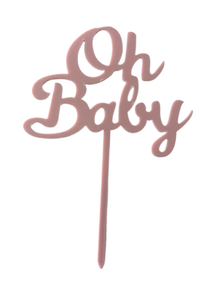 Nr418 Acrylic Cake Topper Oh Baby