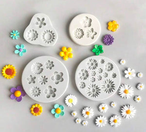 4pc Silicone Mould Flower Set