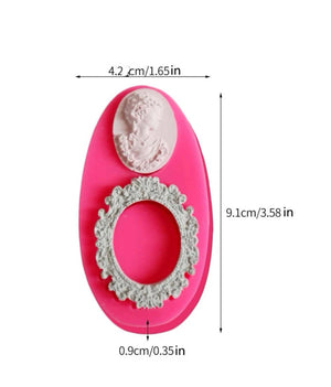 Frame silicone mould Cameo
