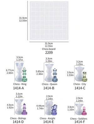 Silicone Mould Soft Resin Chess