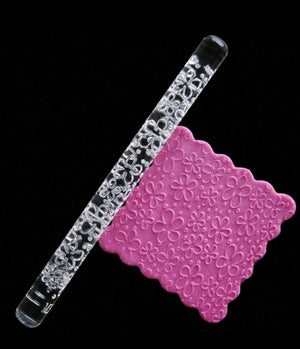 Texture Rolling Pin Acrylic Flower