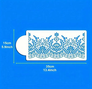 Cake Decorating Stencil Border Lace