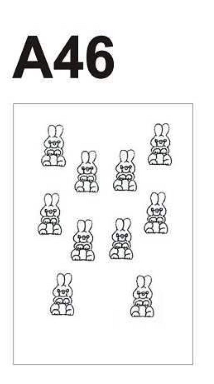 A46 Hard Plastic Chocolate Mould Easter Bunny