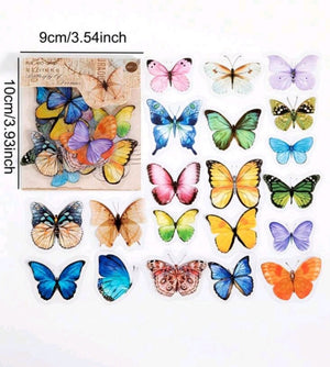 Butterfly Pattern Stickers Mix 40pc