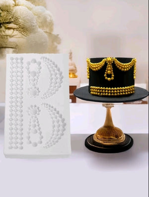 Silicone Mould Border Pearl