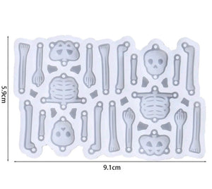 Silicone Mould Resin Earring Skeleton