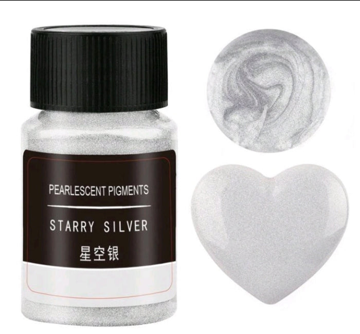 Resin Colouring Powder Starry Silver 10g