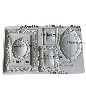 Silicone Mould Vintage Frame