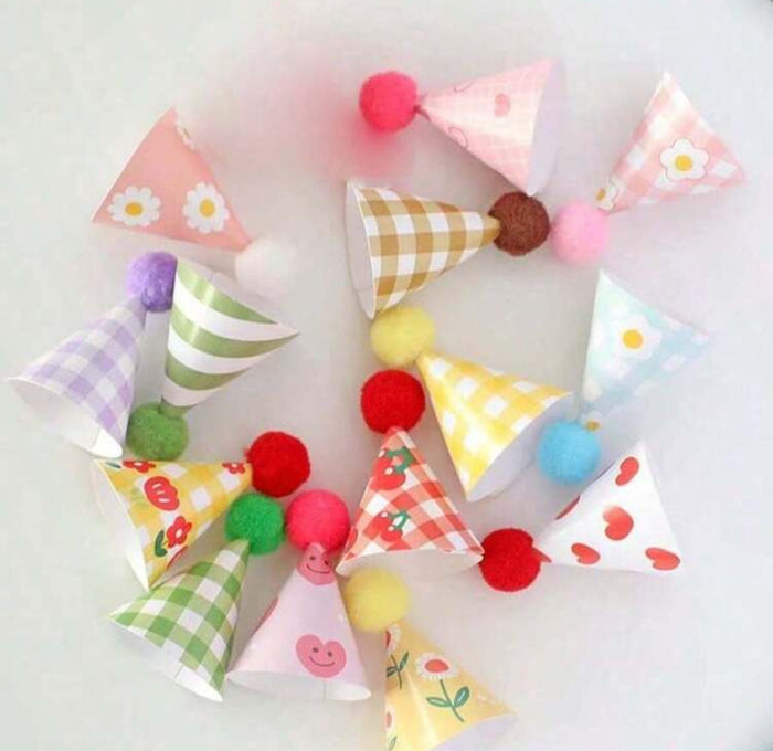 Cardboard Party Hats 15pc