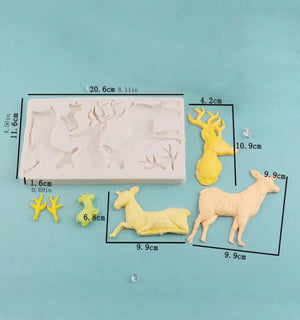 Silicone  Mould Christmas Deer