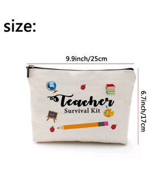 Make up Bag Pouch Teacher Survival Kit