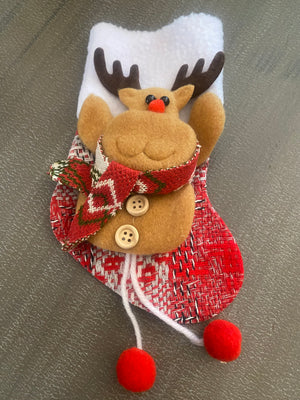 Christmas Stocking Reindeer 18cm