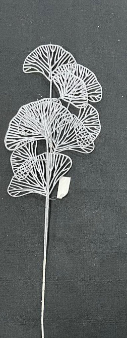 Artificial Ginkgo Leaf Silver