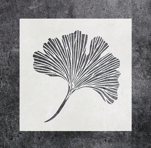 Large Ginkgo Leaf Stencil