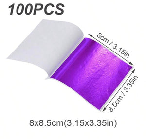 10 Sheets Non-toxic Purple Leaf 8x8.5cm
