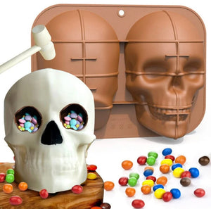 Large silicone mould chocolate 3D skull