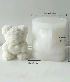 Silicone Mould Teddy Love