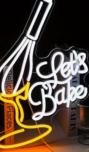 Lets bake light sign