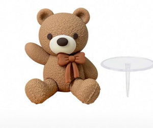 Dark 1pc Figurine Teddy Bear