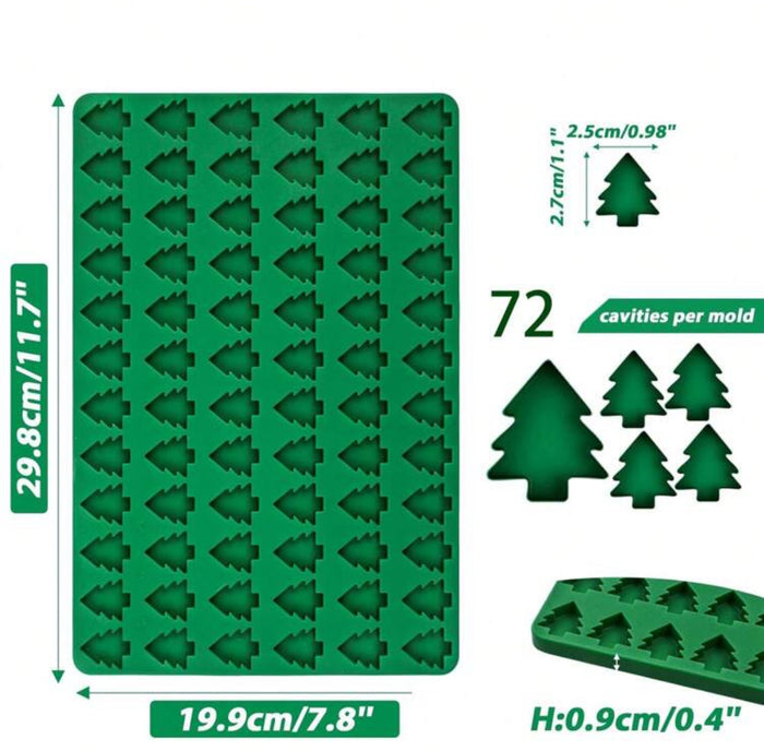 Silicone mould gummy christmas tree