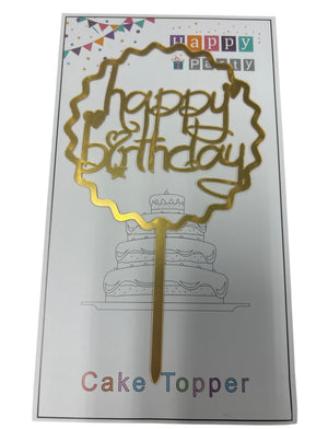 (28) Bundle Deal Acrylic Cake Topper Happy Birthday x10