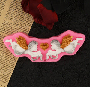 Silicone Mould Angel Border