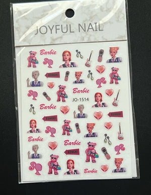 Nail Art Sticker Barbie JO-1514