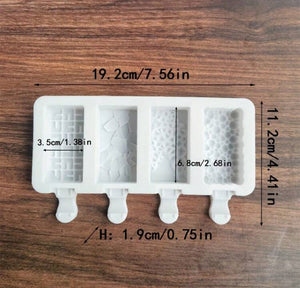 Siliko Mould Ice Cream Cakesicle Pattern