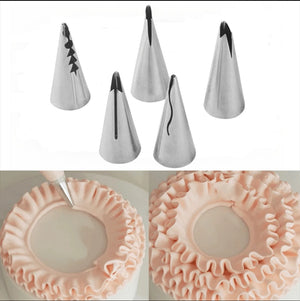 YG-5 6pc Frill Nozzle Set With Coupler
