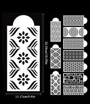 Cake Decorating Stencil 10pc