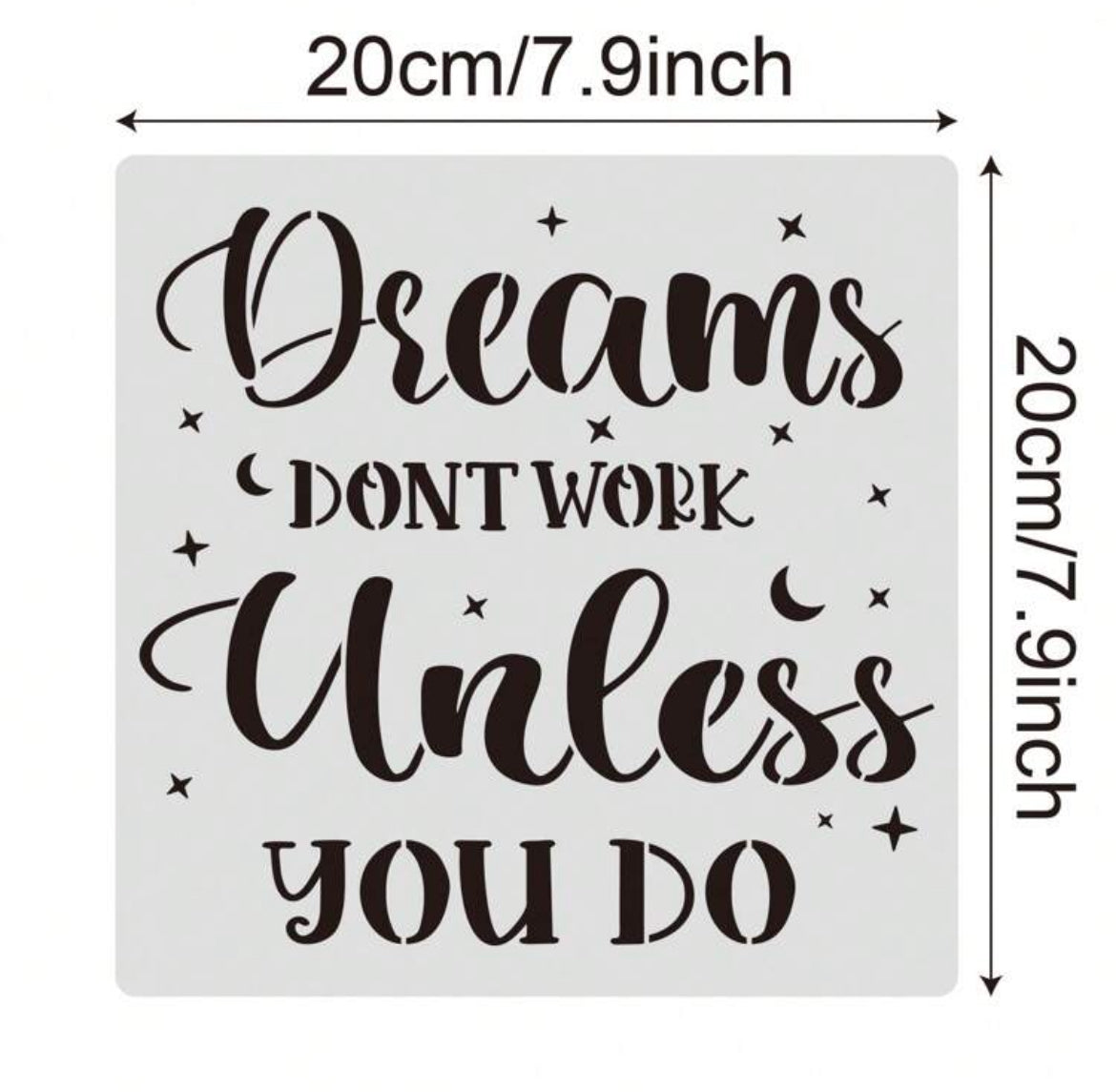 16 pc Stencil Set Inspirational Quotes – Lamay
