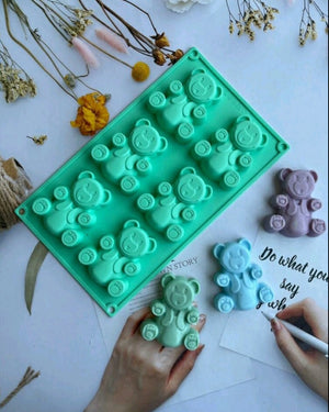 Teddy silicone soap mould