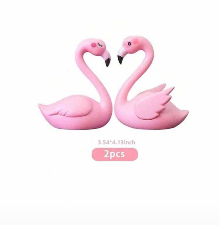 2pc Cake Topper Flamingo