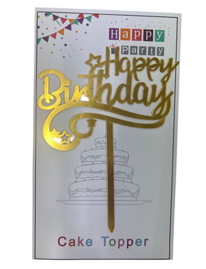 (29) Bundle Deal Acrylic Cake Topper Happy Birthday x10