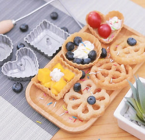 7 piece Deep frying batter mould snackle iron