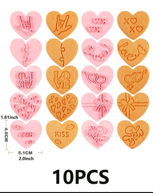 B Cookie Stamp  Love Valentine