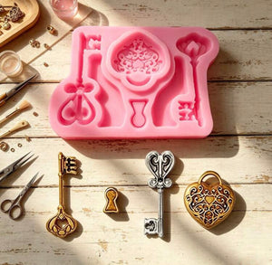 Silicone Mould Keys and  Lock
