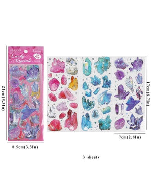 Gemstone Pattern Stickers 3Sheets