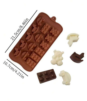 Nr55, Silicone mould chocolate trufflle Building Blocks