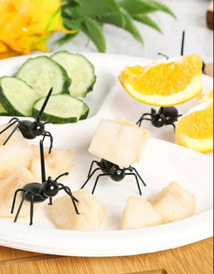 Plastic Ant Fruit Fork 12pcs