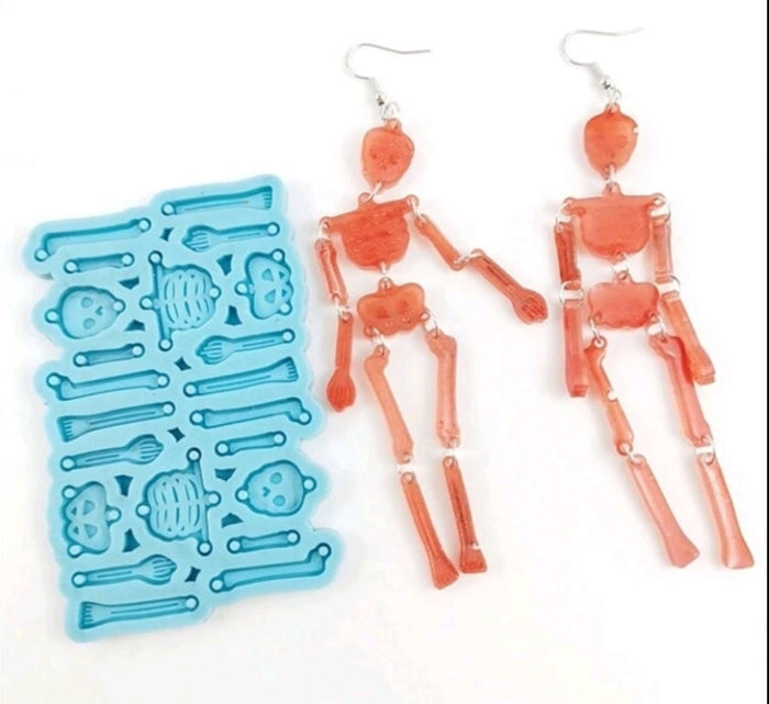 Silicone Mould Resin Earring Skeleton