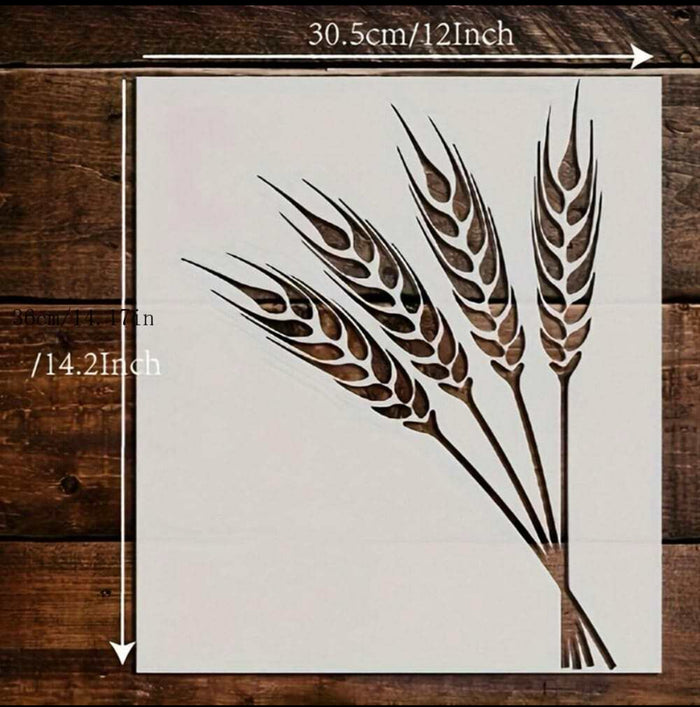 Cake Decorating Stencil Wheat