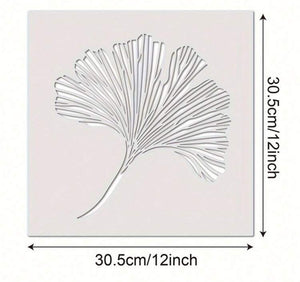 Large Ginkgo Leaf Stencil