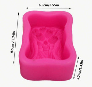 Silicone Mould Soap Flower Lady